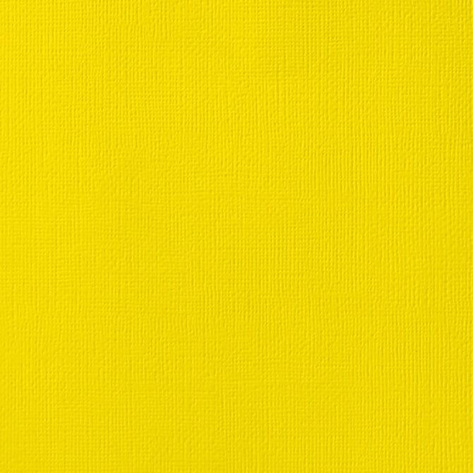 Lemon 12 x 12 Textured Cardstock by American Crafts