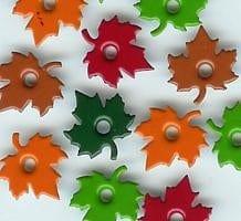 Maple Leaf Brads by Eyelet Outlet - Pkg. of 15 eyelets - Scrapbook Supply Companies