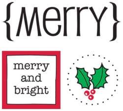 Merry Quick Cards Sticker Sheet by SRM Press - Pkg. of 2 - Scrapbook Supply Companies