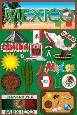 Jetsetters Collection Mexico 5 x 7 Scrapbook Embellishment by Reminisce - Scrapbook Supply Companies