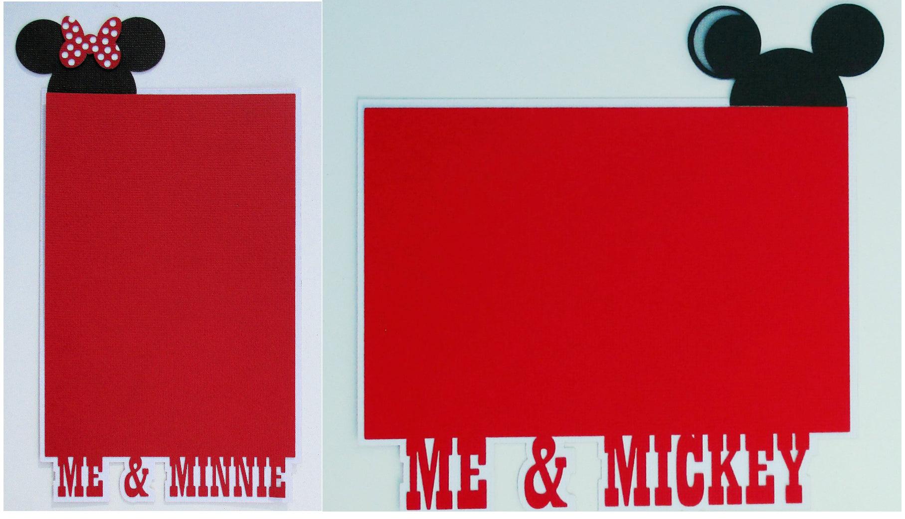 Disneyana Collection Mickey & Minnie Embellished 4 x 6 Photo Mats by SSC Laser Designs