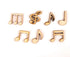 Woodies Collection Assorted Music Notes Wood Shapes by SSC Designs - Pkg. of 12 - Scrapbook Supply Companies