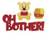 Disneyana Oh Bother! Pooh & Honey Title & Accessories Fully-Assembled Laser Cut Scrapbook Embellishments by SSC Laser Designs