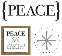 Peace on Earth Quick Card Sticker Set by SRM Press - Pkg. of 2 - Scrapbook Supply Companies