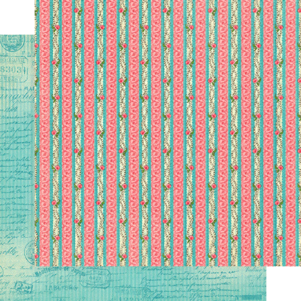Ephemera Queen Collection String of Pearls 12 x 12 Double-Sided Scrapbook Paper by Graphic 45