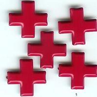 Red Cross Brads by Eyelet Outlet - Pkg. of 12 - Scrapbook Supply Companies