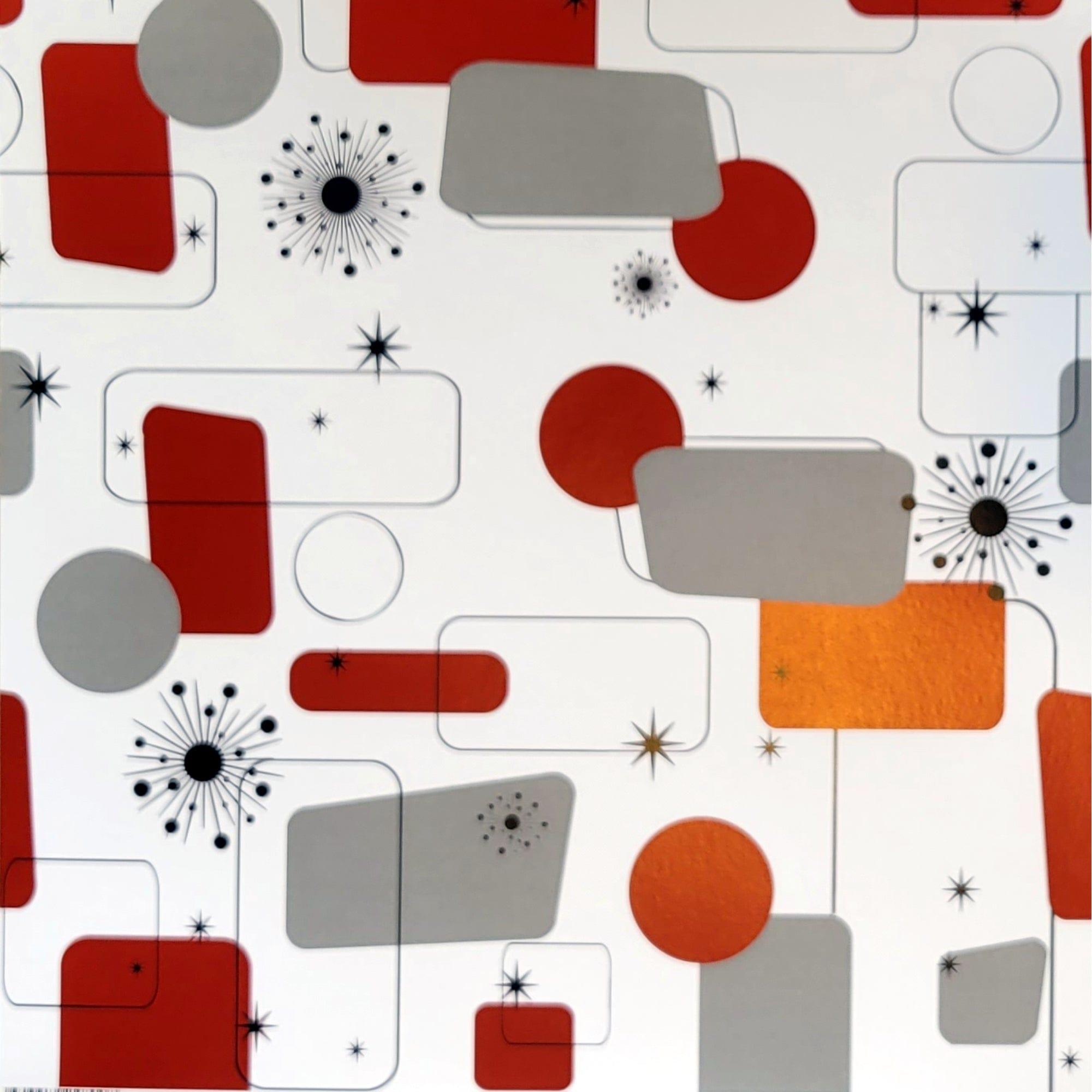 Retro Trio 12 x 12 Scrapbook Paper by Scrapbook Customs