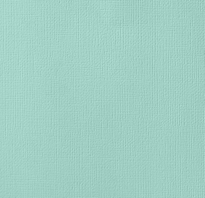 Seafoam 12 x 12 Textured Cardstock by American Crafts - Scrapbook Supply Companies