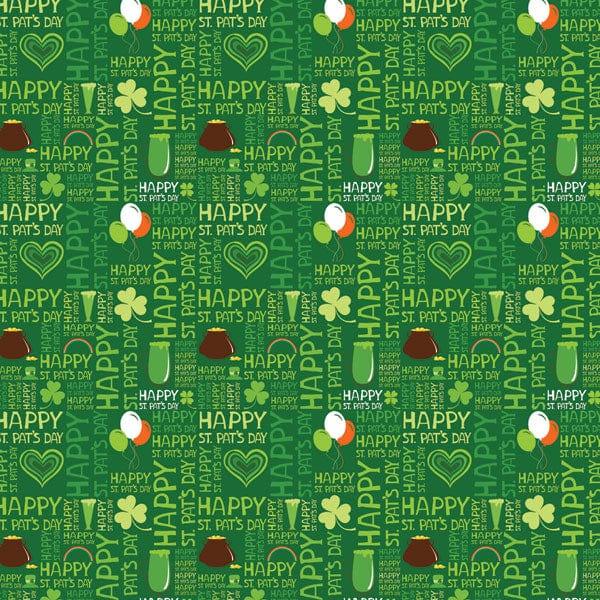 Happy St. Pat's Day Collection 12 x 12 Scrapbook Paper by Scrapbook Customs