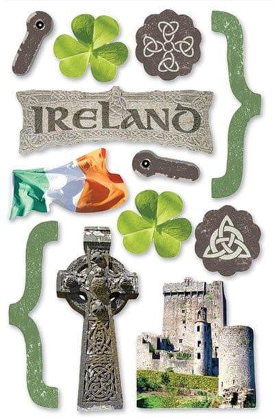 Travel Collection Ireland 5 x 7 Glitter Chipboard Scrapbook Embellishment by Paper House Productions - Scrapbook Supply Companies