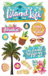 Paradise Found Collection Island Life 5 x 7 Glitter 3D Scrapbook Embellishment by Paper House Productions - Scrapbook Supply Companies