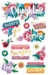 Family Collection Daughter 5 x 7 Glitter & Foil 3D Scrapbook Embellishment by Paper House Productions - Scrapbook Supply Companies