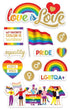 Love Is Love Collection Pride & Equality 5 x 7 Glitter 3D Scrapbook Embellishment by Paper House Productions - Scrapbook Supply Companies