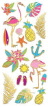 StickyPix Collection Tropics 3 x 6 Enamel Scrapbook Sticker Sheet by Paper House Productions - Scrapbook Supply Companies