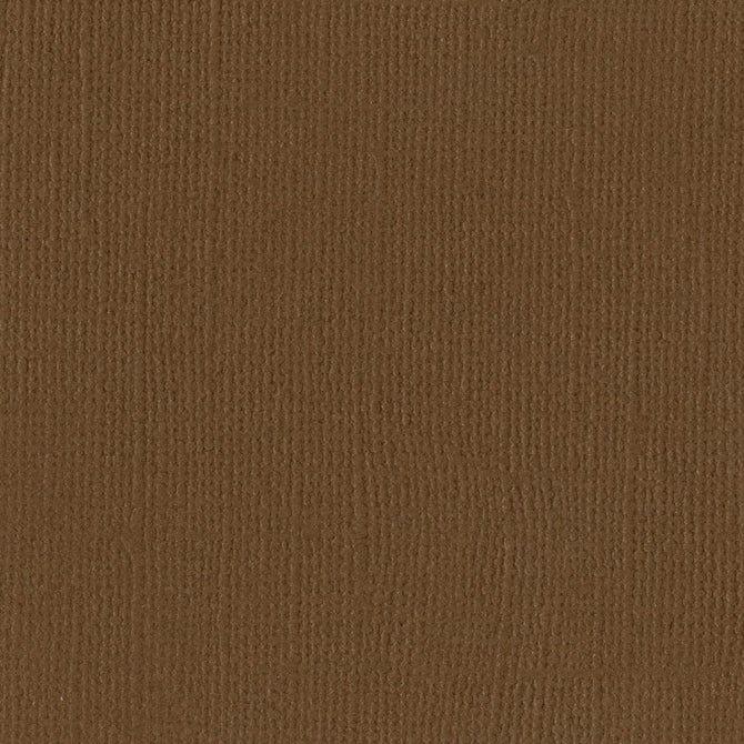 Walnut 12 x 12 Textured Cardstock by Bazzill