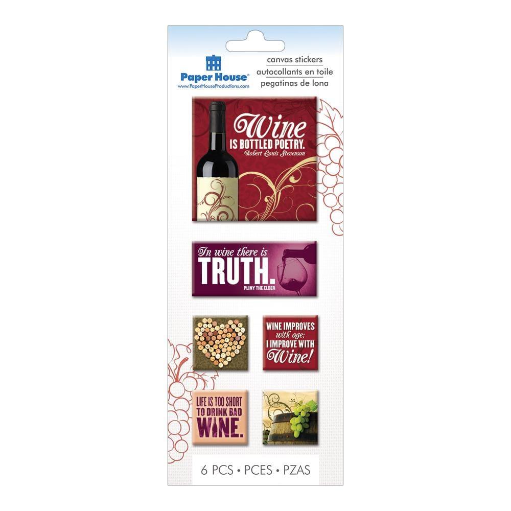 Wine Collection 4x8 Wine Scrapbook Canvas Embellishments by Paper House Production.