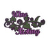 Wine Tasting 4 x 7 Laser Cut Scrapbook Embellishment by SSC Laser Designs