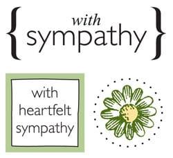 With Sympathy Quick Cards Stickers by SRM Press - Pkg. of 2 - Scrapbook Supply Companies