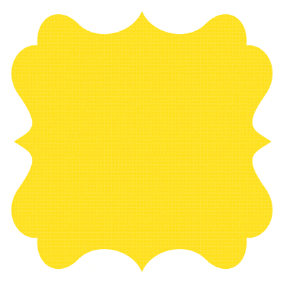 Yellow Fancy Die cut 6 x 6 Cardstock by Moxxie - Scrapbook Supply Companies