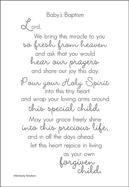 A Poem For A Page Collection Baby's Baptism 5 x 7 Scrapbook Sticker Sheet by It Takes Two - Scrapbook Supply Companies