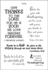 A Poem For A Page Collection Give Thanks To The Lord 5 x 7 Scrapbook Sticker Sheet by It Takes Two - Scrapbook Supply Companies