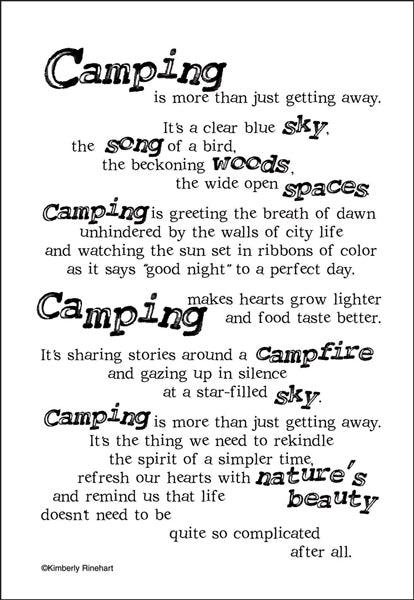 A Poem For A Page Collection Camping 5 x 7 Scrapbook Sticker Sheet by It Takes Two - Scrapbook Supply Companies