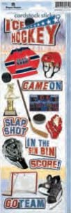 Hockey Collection 4 x 12 Ice Hockey Cardstock Stickers by Paper House Productions