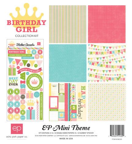 Birthday Girl Collection Birthday Scrapbook Page Kit by Echo Park Paper