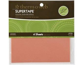 Super Tape 4.5 in x 5.5 in Sheets by Thermoweb - 4 pack - Scrapbook Supply Companies