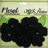 Floral Embellishments Collection Black Crochet Flowers by Petaloo - Scrapbook Supply Companies