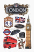 Travel Collection London, England 5 x 7 Glitter 3D Scrapbook Embellishment by Paper House Productions.