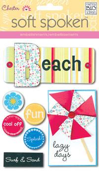 Chester Beach/Summer Scrapbook Embellishment by Me & My Big Ideas - Scrapbook Supply Companies