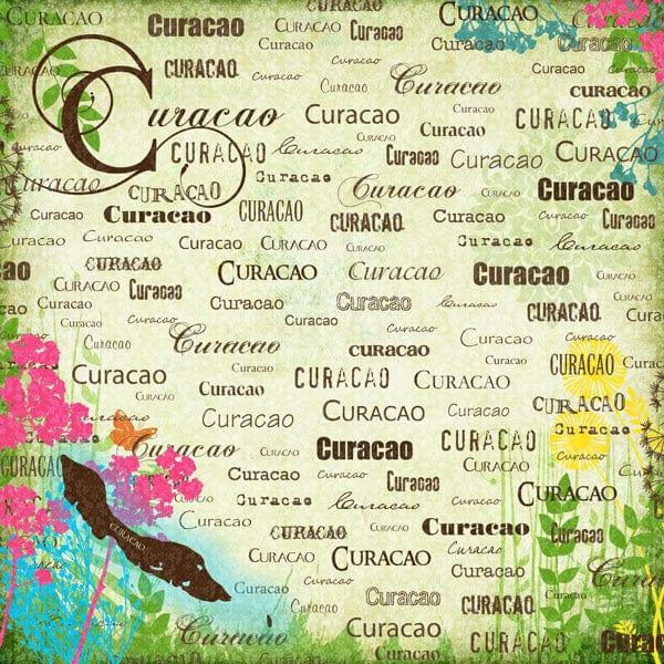 Paradise Collection Curacao 12 x 12 Scrapbook Paper by Scrapbook Customs