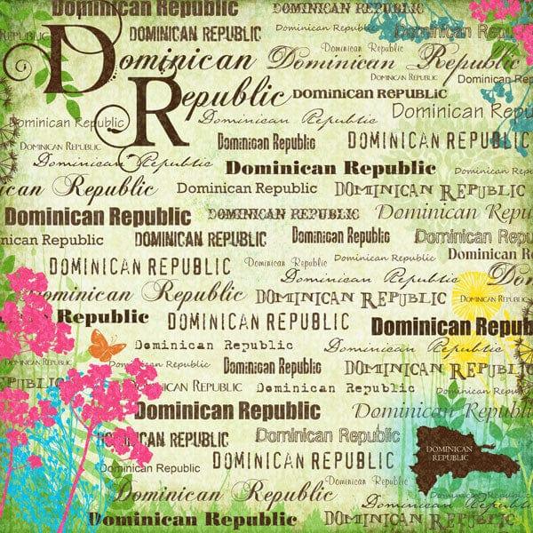 Paradise Collection Dominican Republic 12 x 12 Scrapbook Paper by Scrapbook Customs