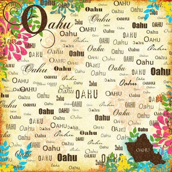 Paradise Collection Oahu 12 x 12 Scrapbook Paper by Scrapbook Customs - Scrapbook Supply Companies