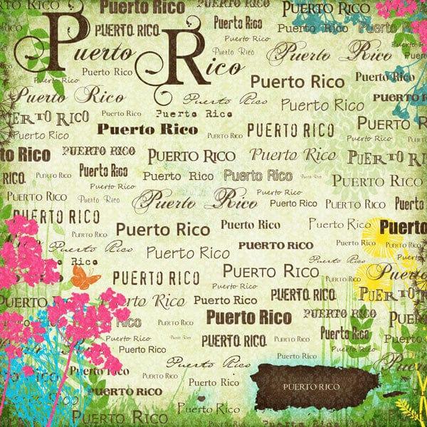 Paradise Collection Puerto Rico 12 x 12 Scrapbook Paper by Scrapbook Customs - Scrapbook Supply Companies