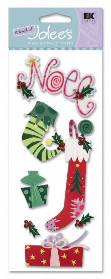 Christmas Stockings Scrapbook Embellishment by EK Success by A Touch of Jolee's.