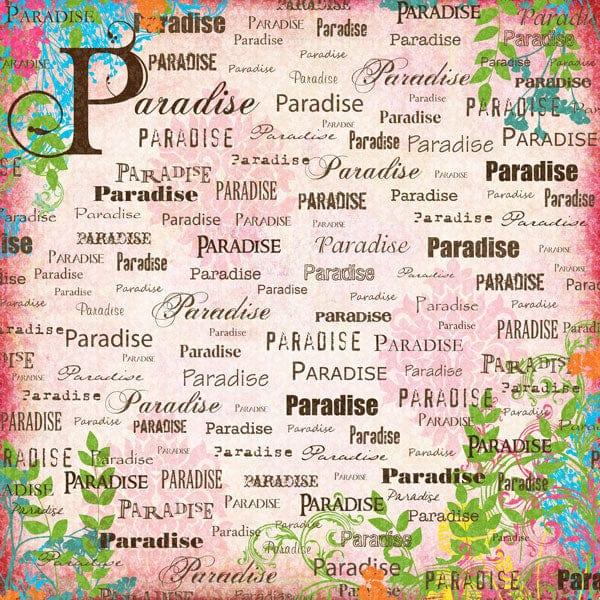 Paradise Collection Pink Companion 12 x 12 Scrapbook Paper by Scrapbook Customs