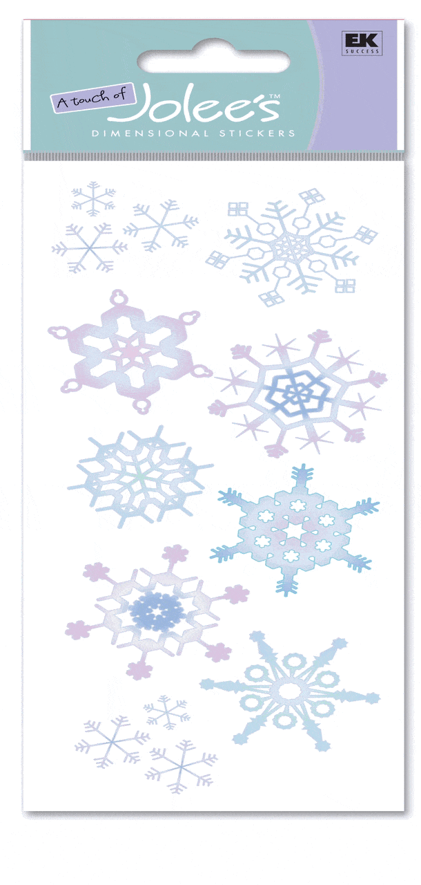Glittery Snowflakes Scrapbook Embellishment by Jolee's Boutique - Scrapbook Supply Companies