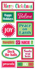Christmas Words Large Essentials Scrapbook Embellishment by Sandylion - Scrapbook Supply Companies