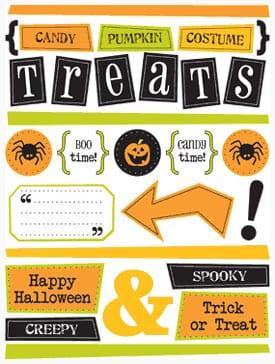 Halloween Freestyle Sticker Sheet by SRM Press - Scrapbook Supply Companies