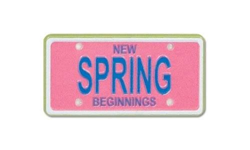 Spring New Beginnings Scrap Plate Embellishment by Karen Foster Design - Scrapbook Supply Companies