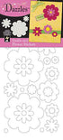 Dazzles Collection Double-Stick Flower Stickers by Hot Off The Press - Scrapbook Supply Companies