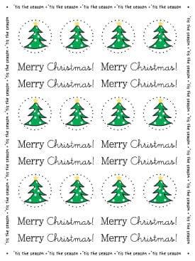 Stickers By The Dozen Collection Merry Christmas Sticker Sheet by SRM Press - Scrapbook Supply Companies