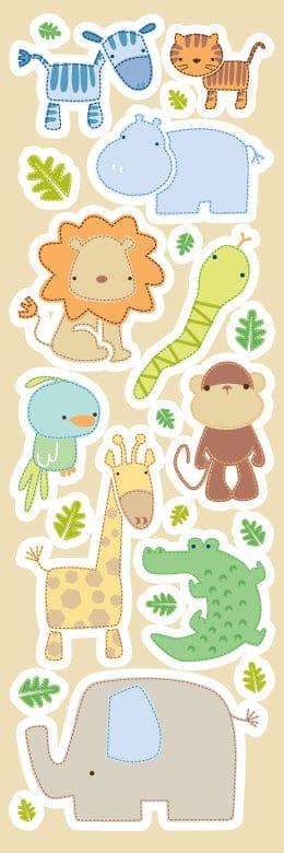 Jungle Animals Collection Alphabet Foam Stickers by Sandylion - Scrapbook Supply Companies