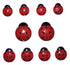 Dress It Up Collection Lady Bugs Scrapbook Buttons by Jesse James Buttons - Scrapbook Supply Companies