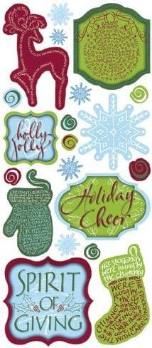 Tidings of Joy Collection Cardstock Stickers by Creative Imaginations - Scrapbook Supply Companies
