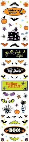 Halloween Fun Collection Clear Sparkle Accent Stickers by Cloud 9 Design - Scrapbook Supply Companies