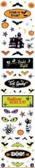 Halloween Fun Collection Clear Sparkle Accent Stickers by Cloud 9 Design - Scrapbook Supply Companies