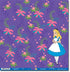 Disney Alice In Wonderland Collection Alice in Wonderland Glittered 12 x 12 Scrapbook Paper by Sandylion - Scrapbook Supply Companies